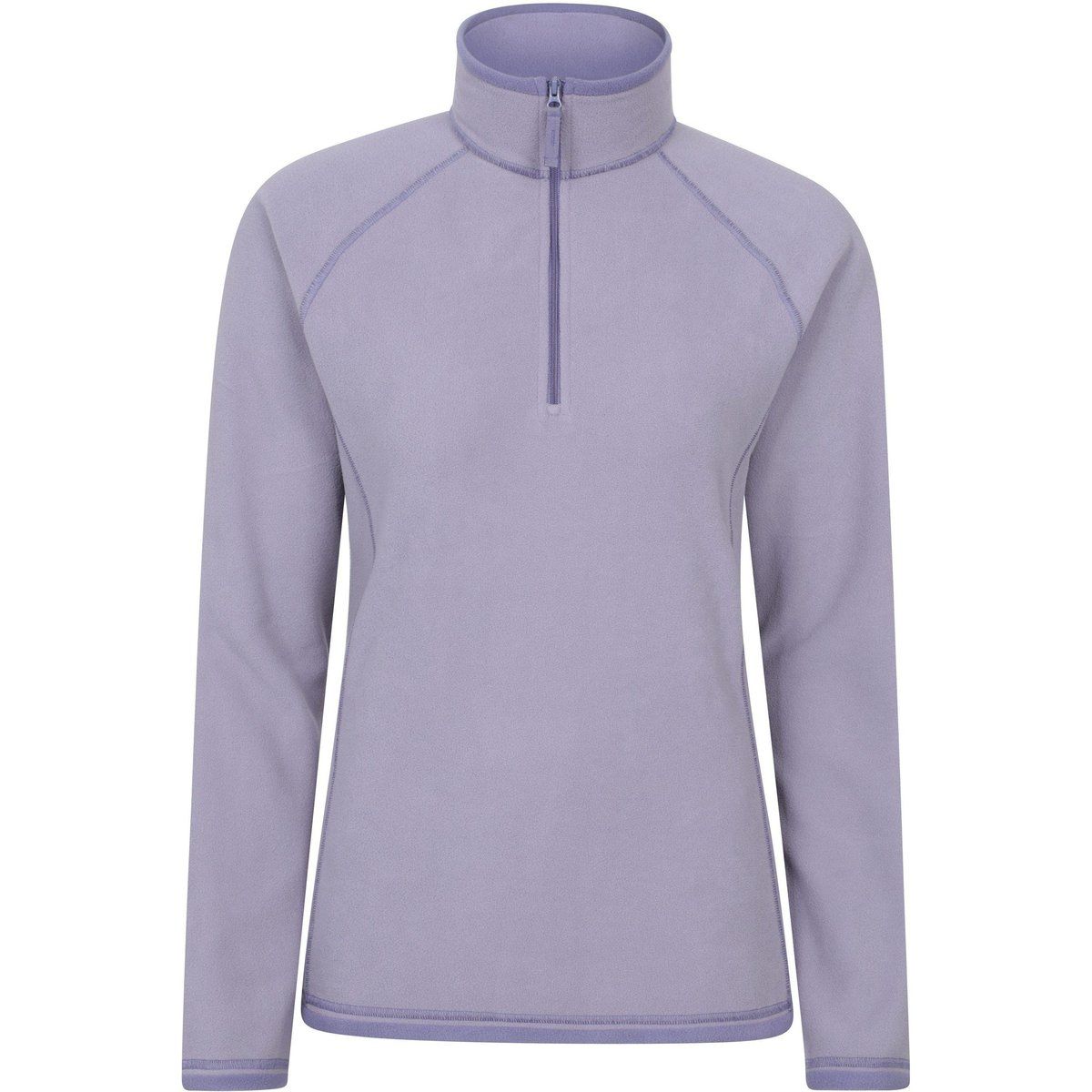Fleece-Pullover mit halbem Reißverschluss für Damen