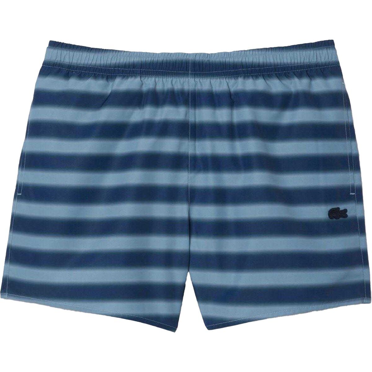 Gestreifte Badeshorts mit Kordelzug