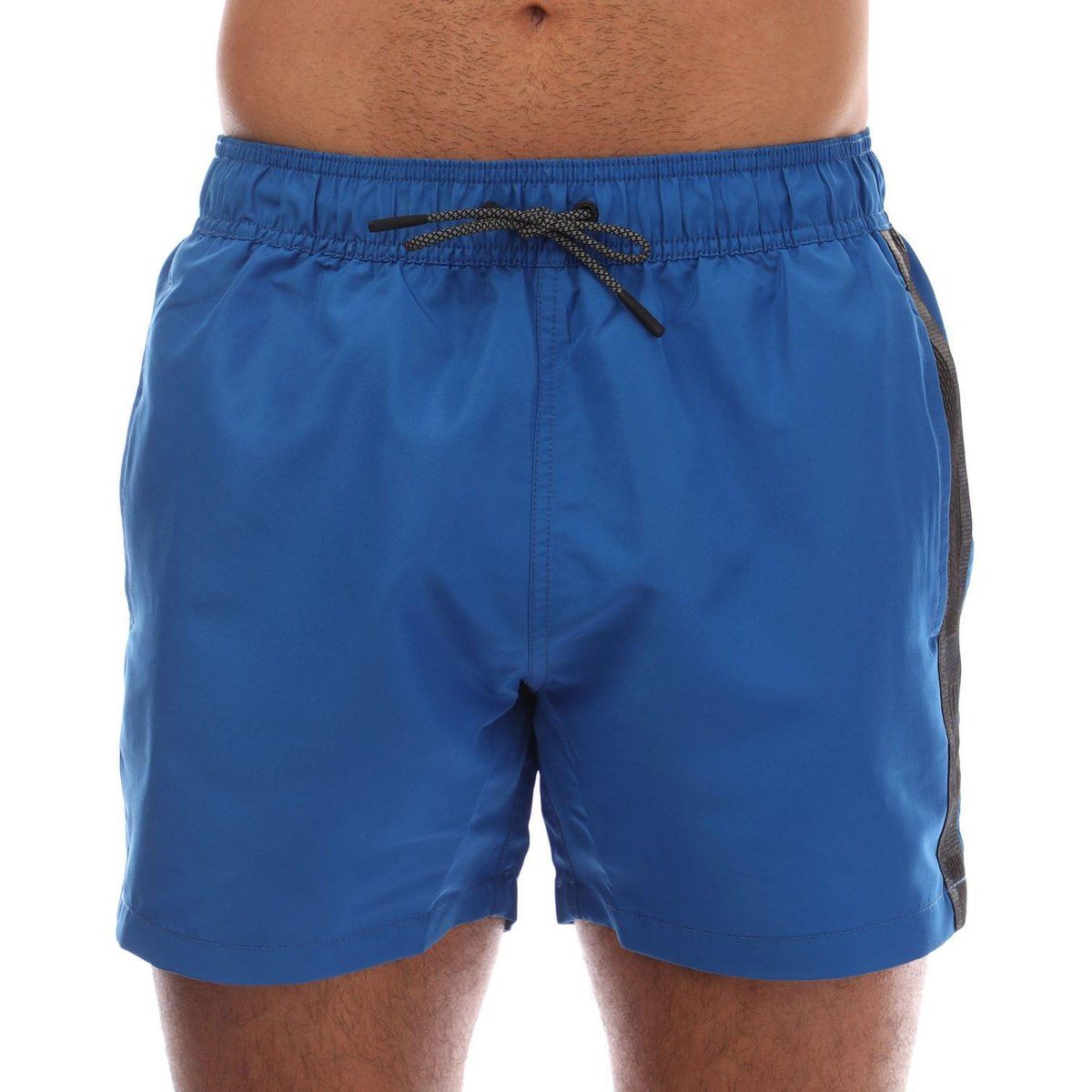 Herren Badeshorts mit Logo-Streifen