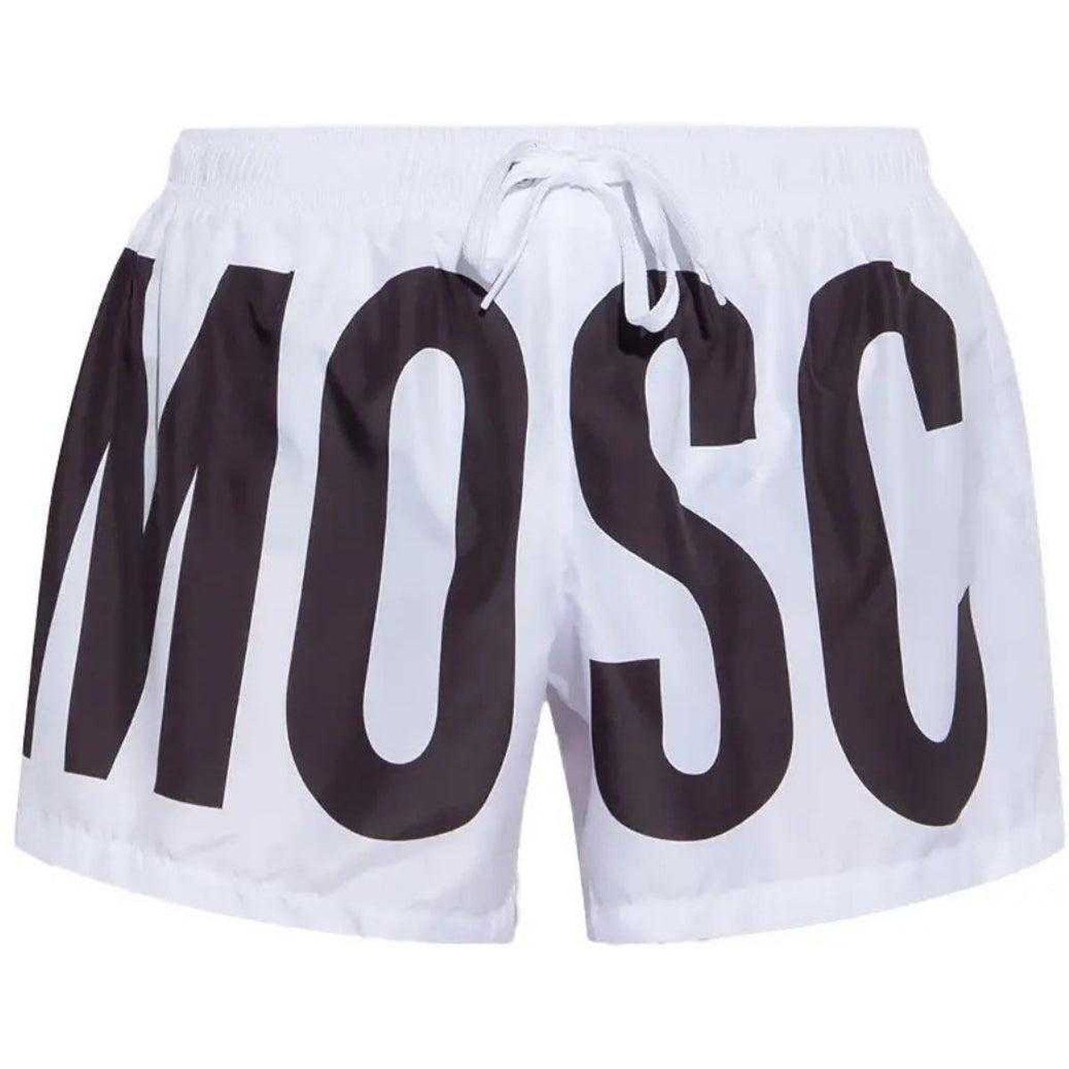Herren Badeshorts mit Logo-Print
