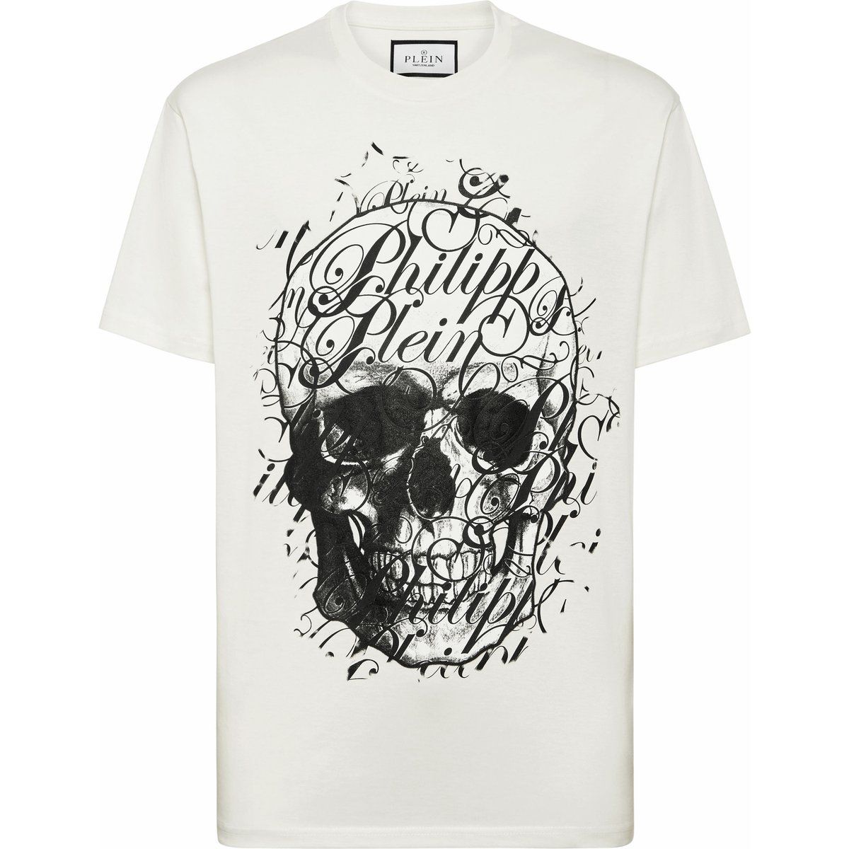 T-Shirt mit Totenkopf-Grafikdruck aus Baumwolle