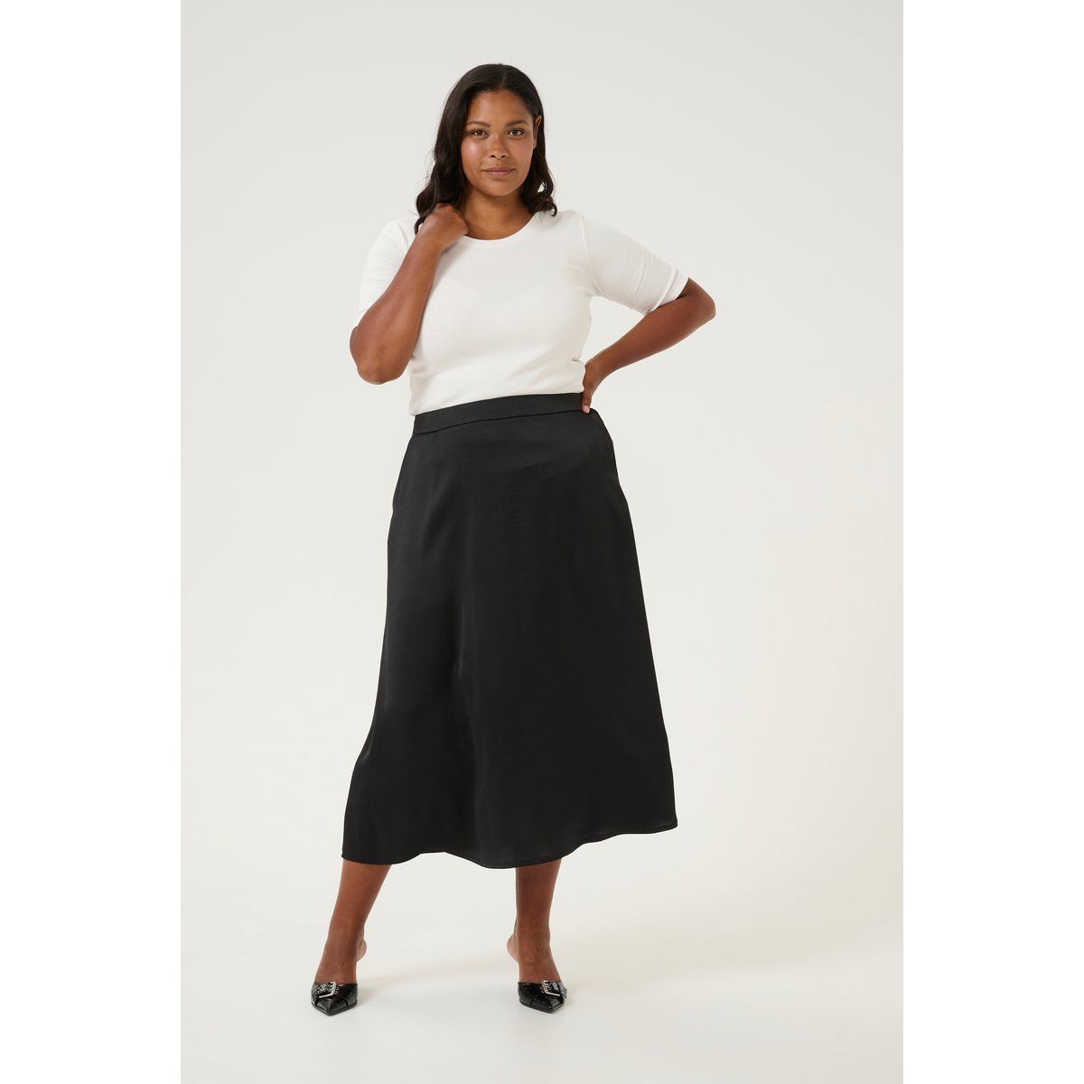Eleganter A-Linien Midi-Rock