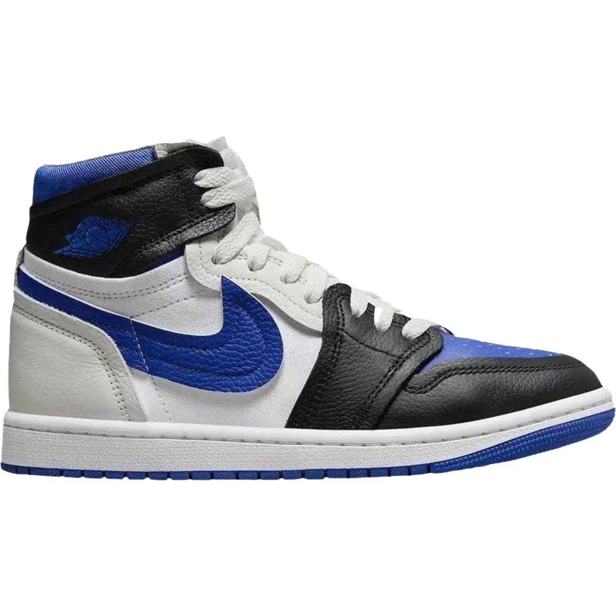 Nike - "Air Jordan 1" Sneaker für Damen, Leder (Weiß/Schwarz/Blau)