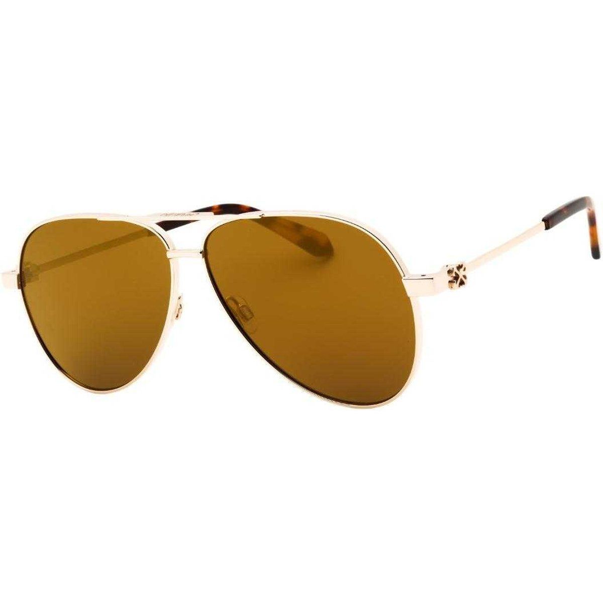 Off White - "Ruston L" Verspiegelt-Sonnenbrille für Herren/Damen Unisex, Metall (Gold)