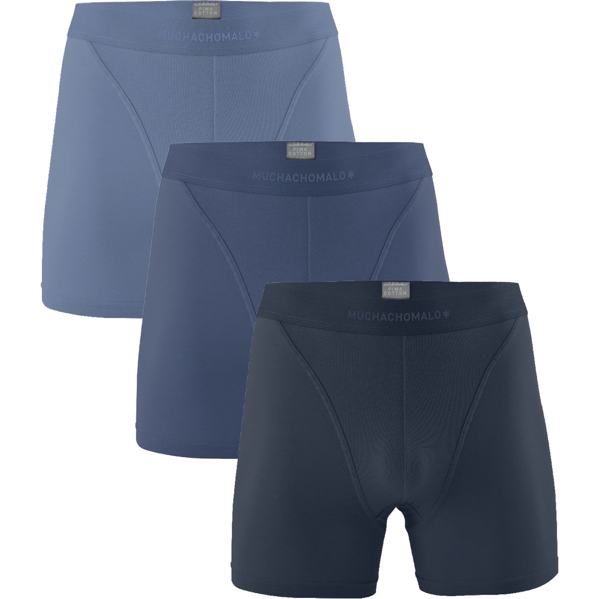 Muchachomalo Herren Bambus Boxer Shorts - 3er Pack - Herren Unterwäsche