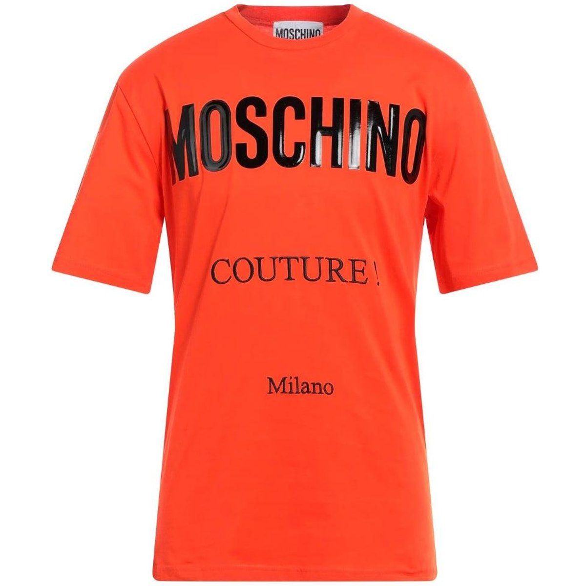 Moschino - "Couture" T-Shirt für Herren, Logo (Orange)