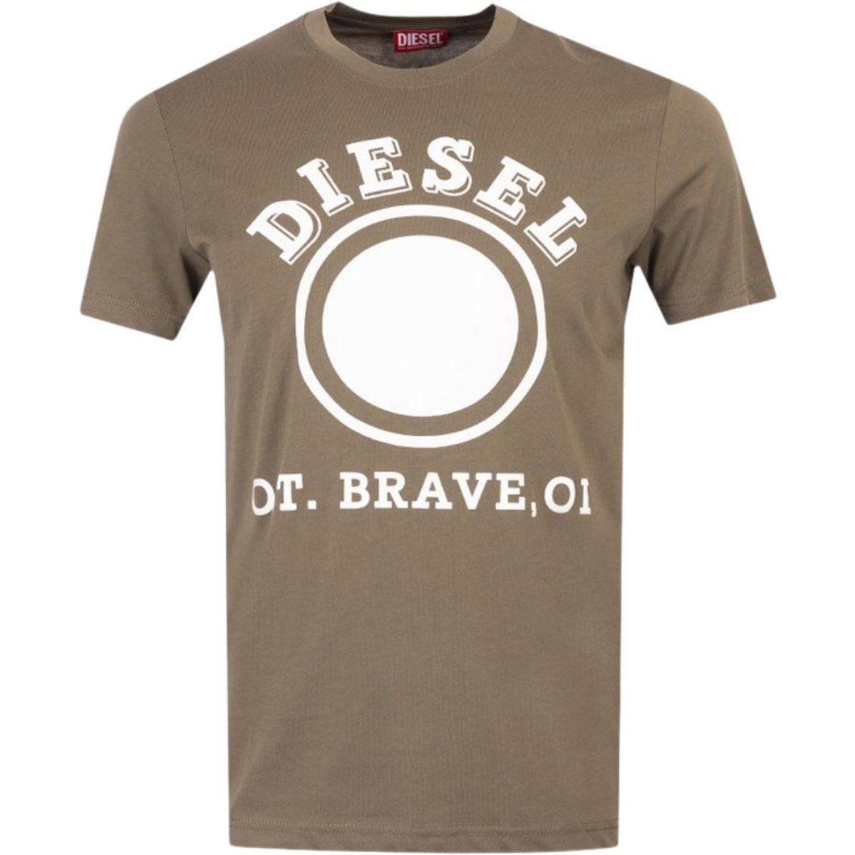 Diesel - "1976" T-Shirt für Herren, Logo (Efeu-Grün)