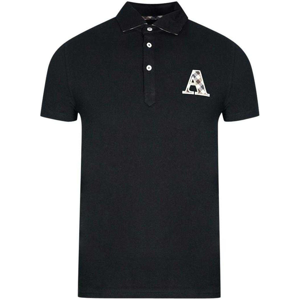 Aquascutum - Poloshirt für Herren (Schwarz)