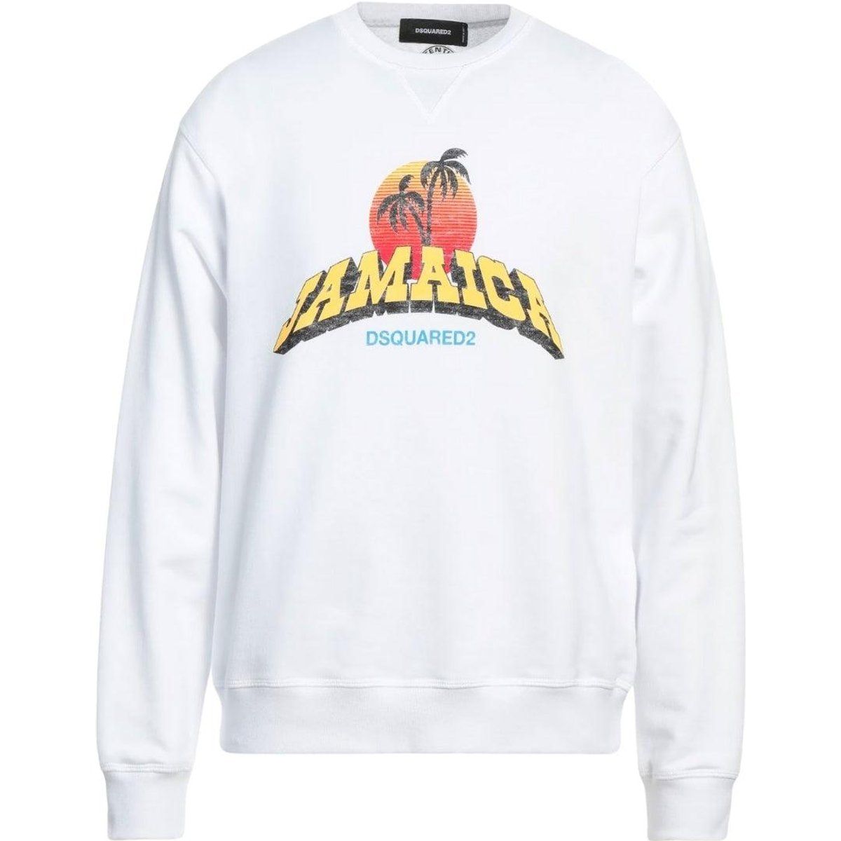 DSquared2 - "Jamaica" Sweatshirt für Herren/Damen Unisex (Weiß)