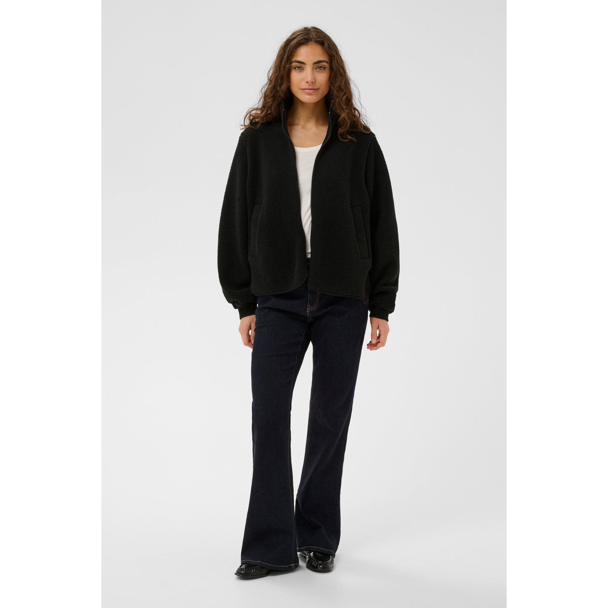 Fleecejacke mit Reißverschluss, Relaxed Fit