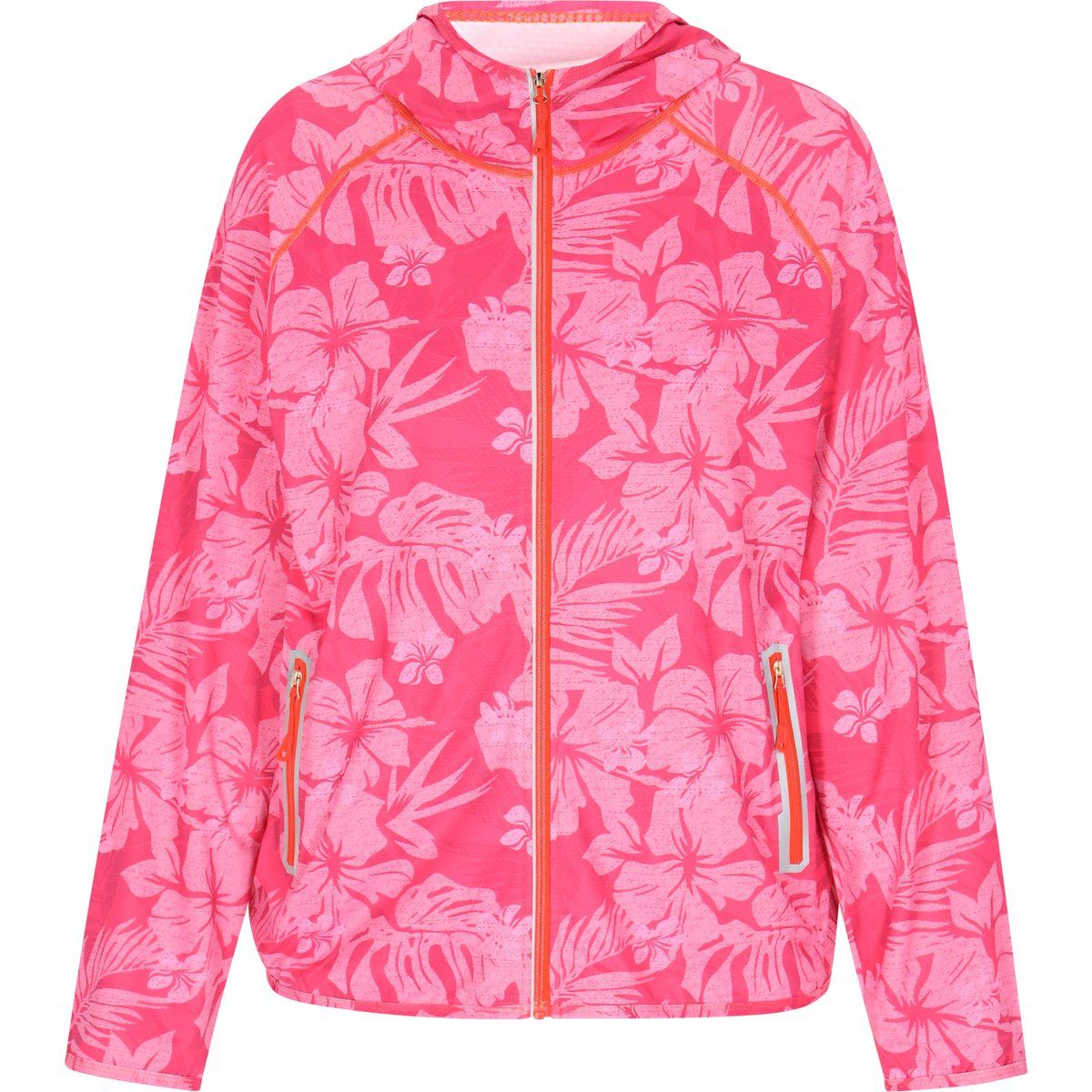 Damen Jacke mit tropischem Blumendruck