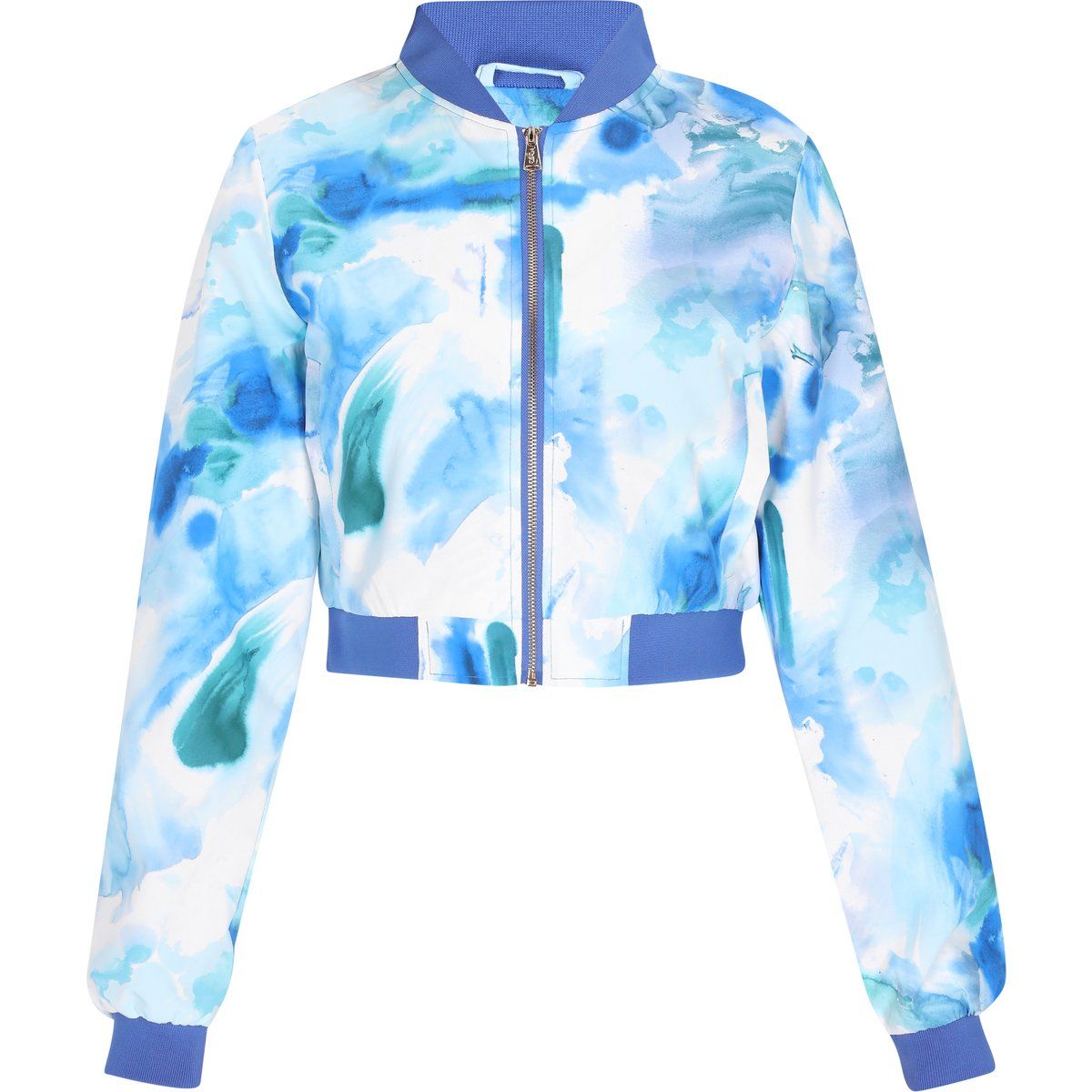 IZIA Jacke Frauen blau mehrfarbig
