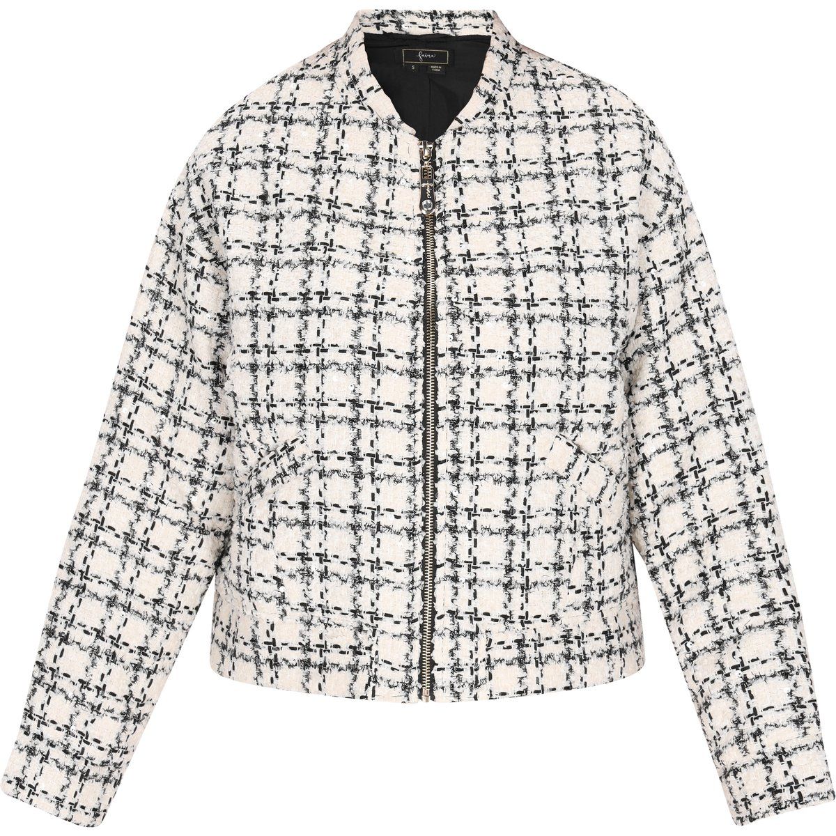 Faina Jacke Frauen weiß-schwarz