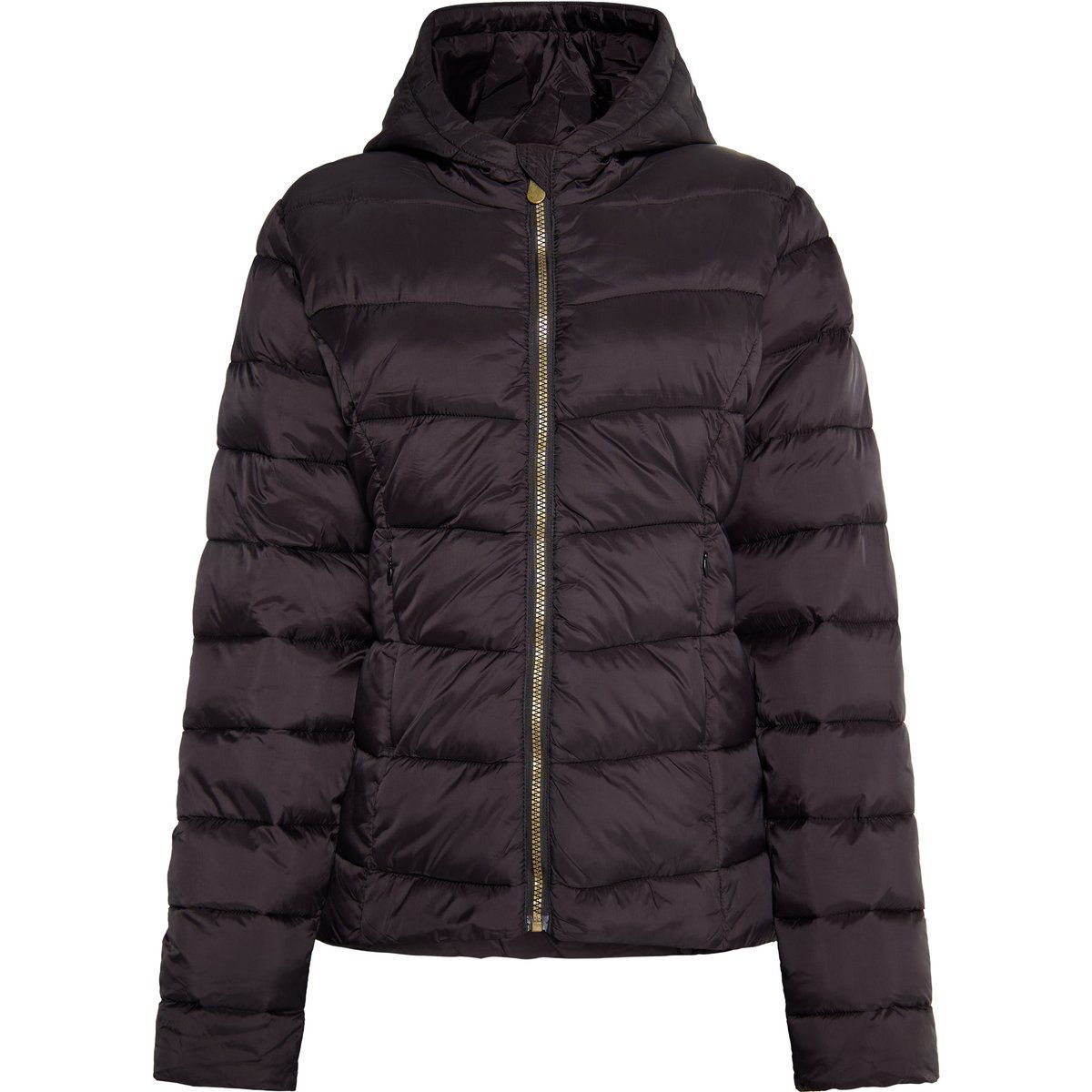 Gesteppte, leichte Steppjacke mit Kapuze