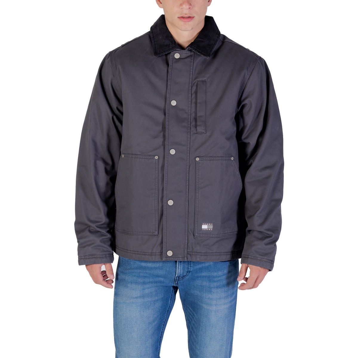 Jacke mit Knopfleiste und Kordkragen
