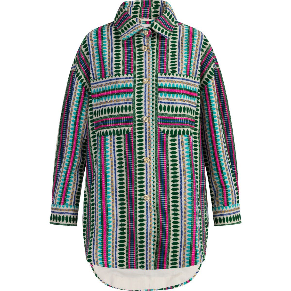 IZIA Hemdjacke Damen Mehrfarbig Türkis