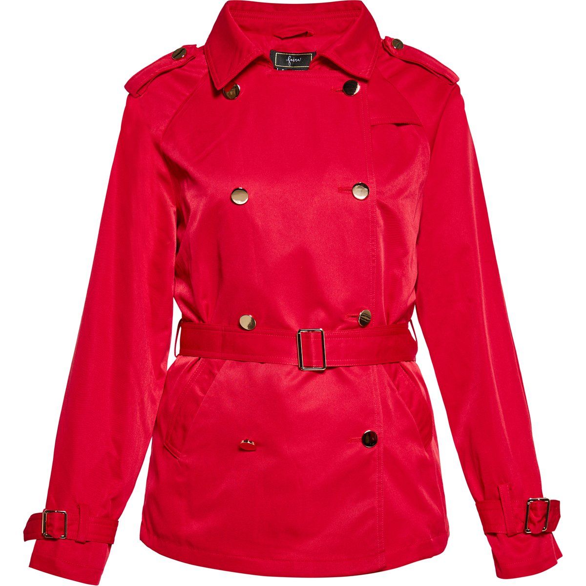 Gürtel Trenchcoat mit doppelter Knopfreihe