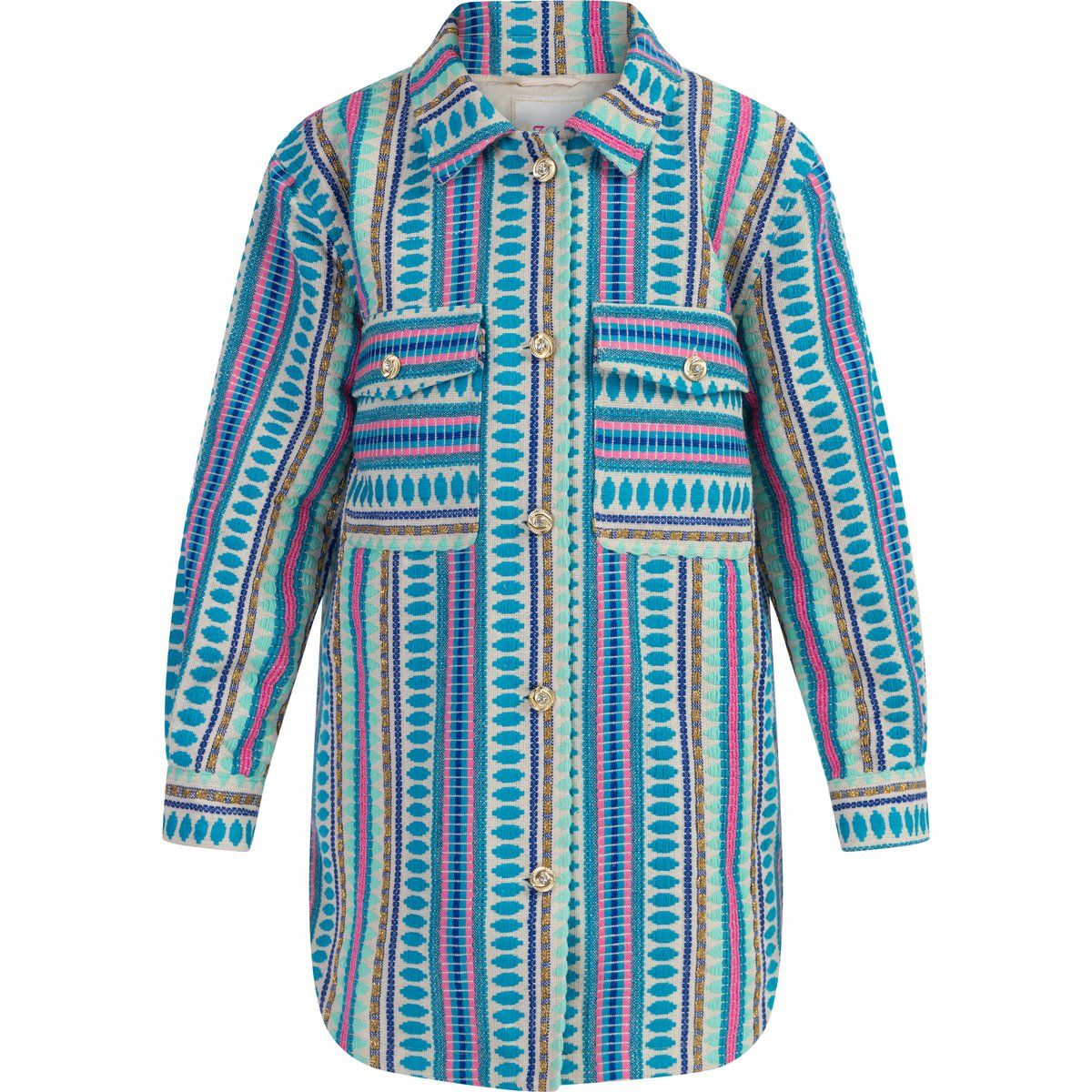 IZIA Hemdjacke Mädchen Mehrfarbig Blau