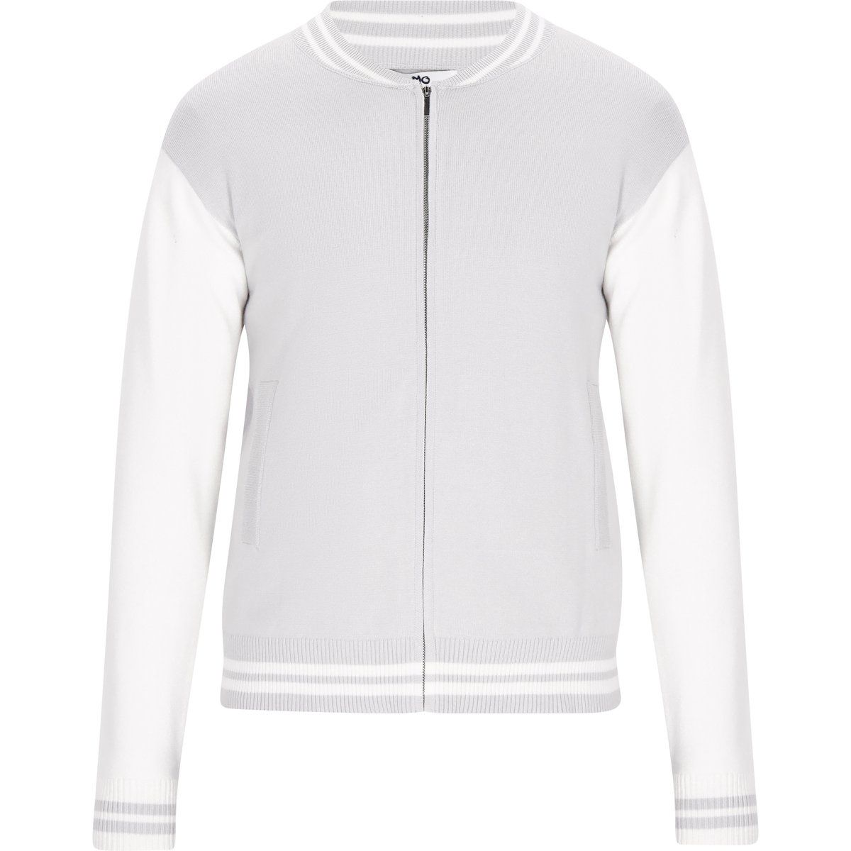 Mo Jacke Männer grau cremeweiß