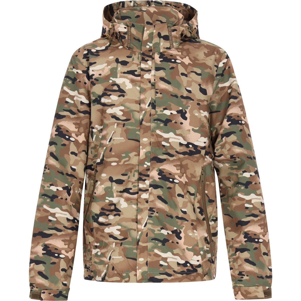 Kapuzenjacke Outdoor mit Tarnmuster