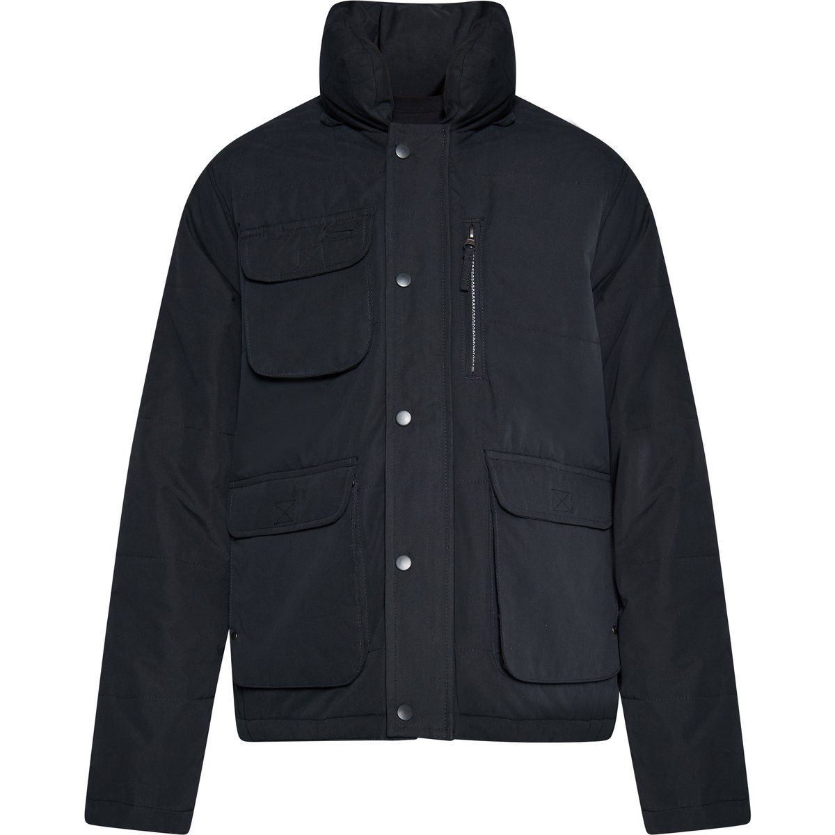 Herren-Steppwinterjacke mit Taschen