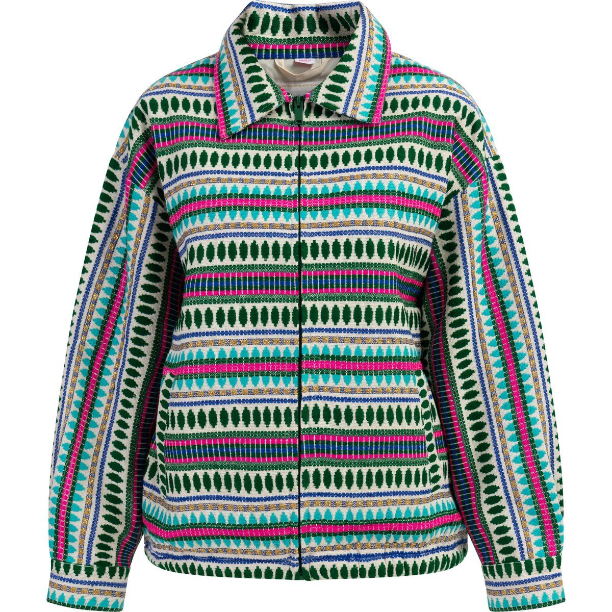 IZIA Oversize-Blouson Damen Mehrfarbig Türkis