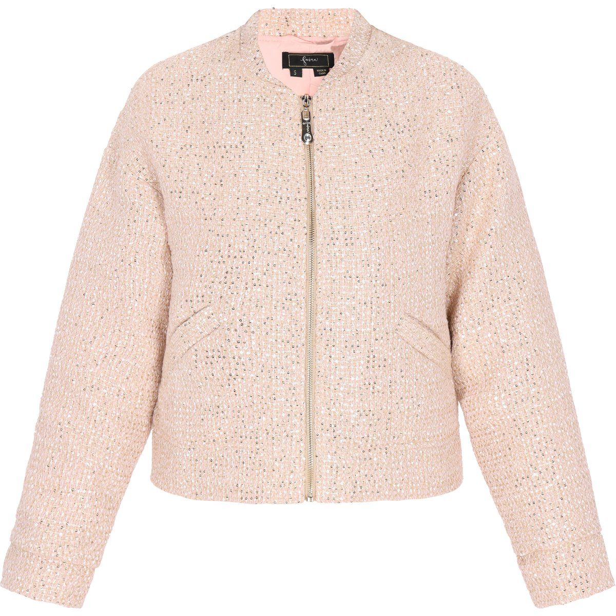 Strukturierte Tweed Kurzjacke