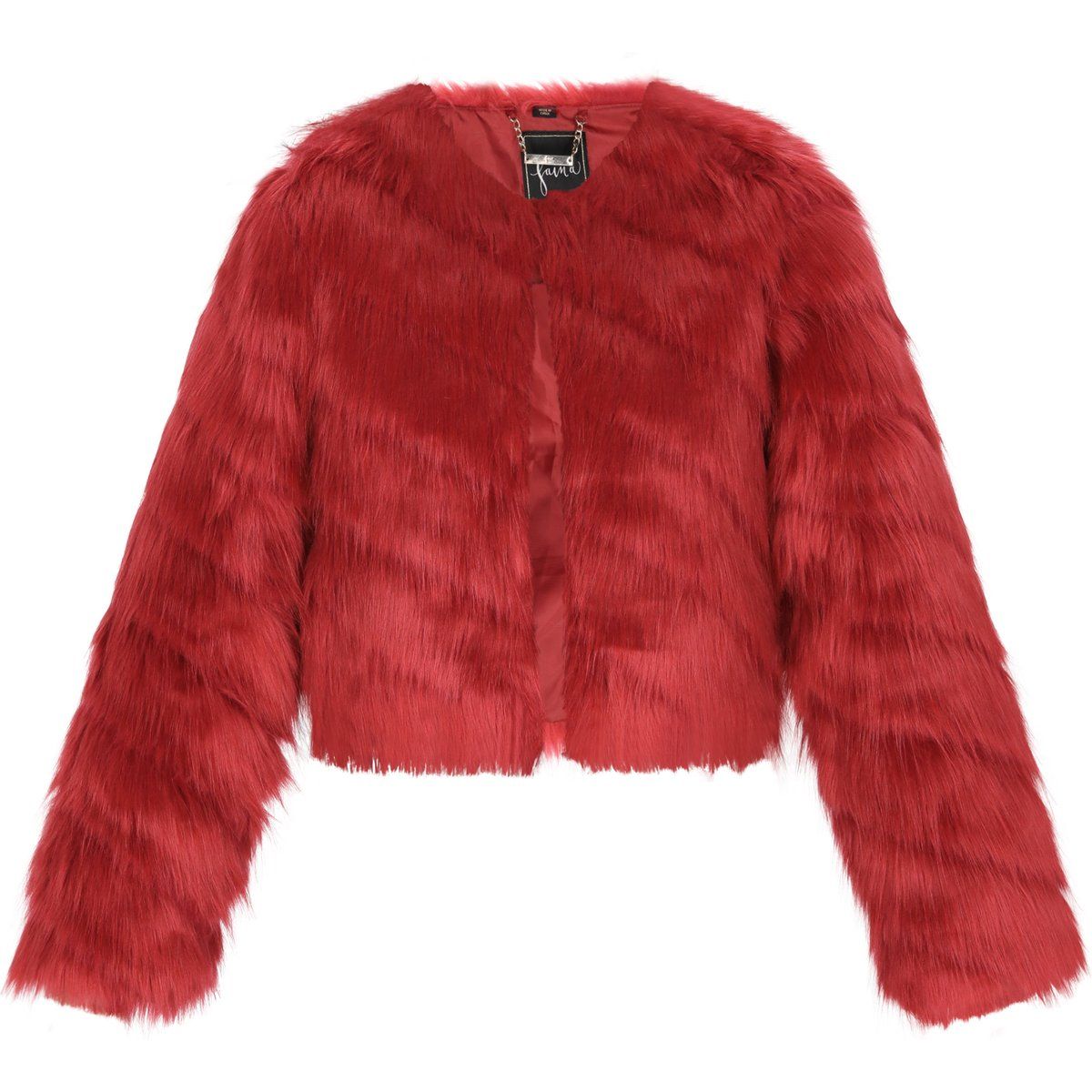 Flauschige Kurzjacke aus Kunstfell