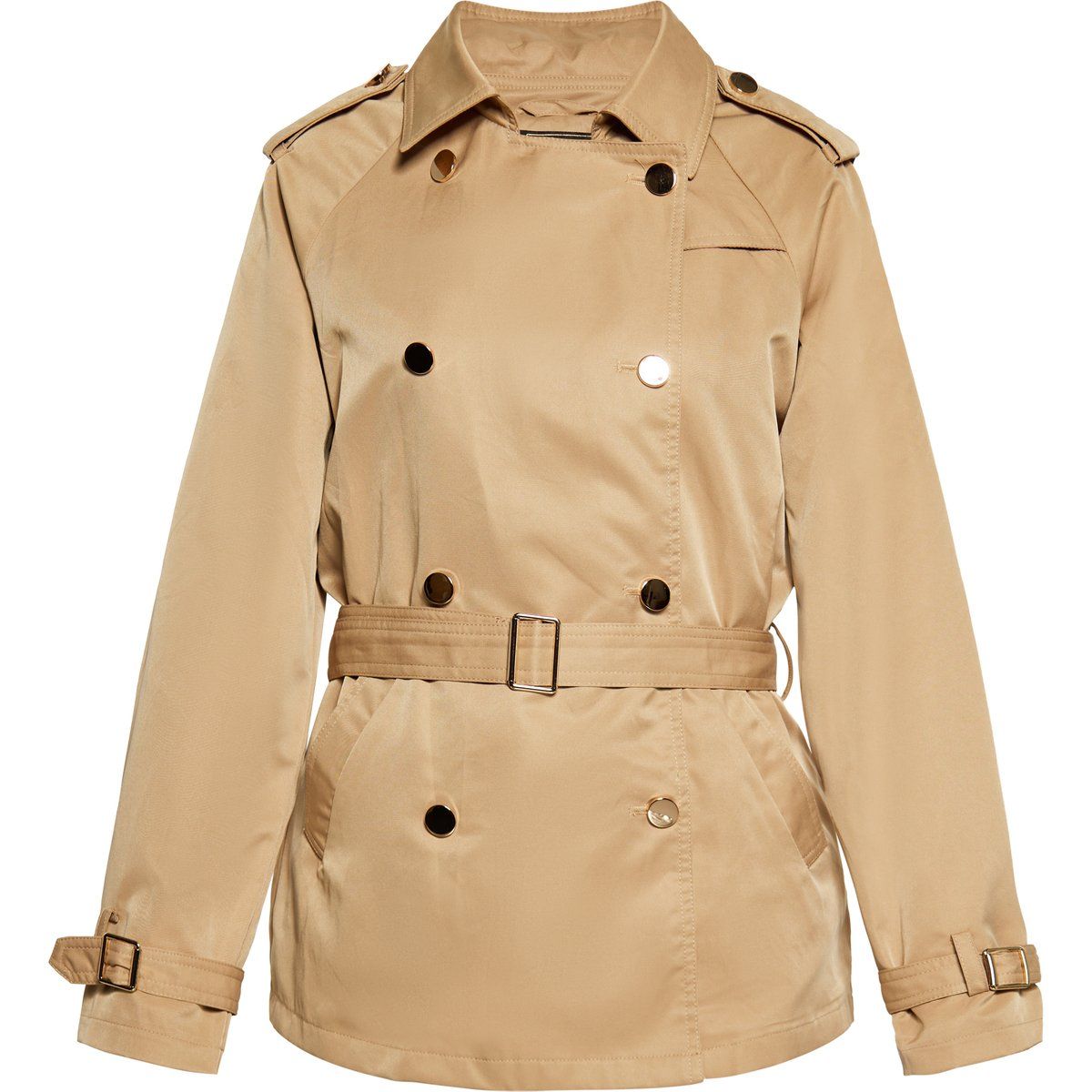 Damen Zweireihiger Trenchcoat