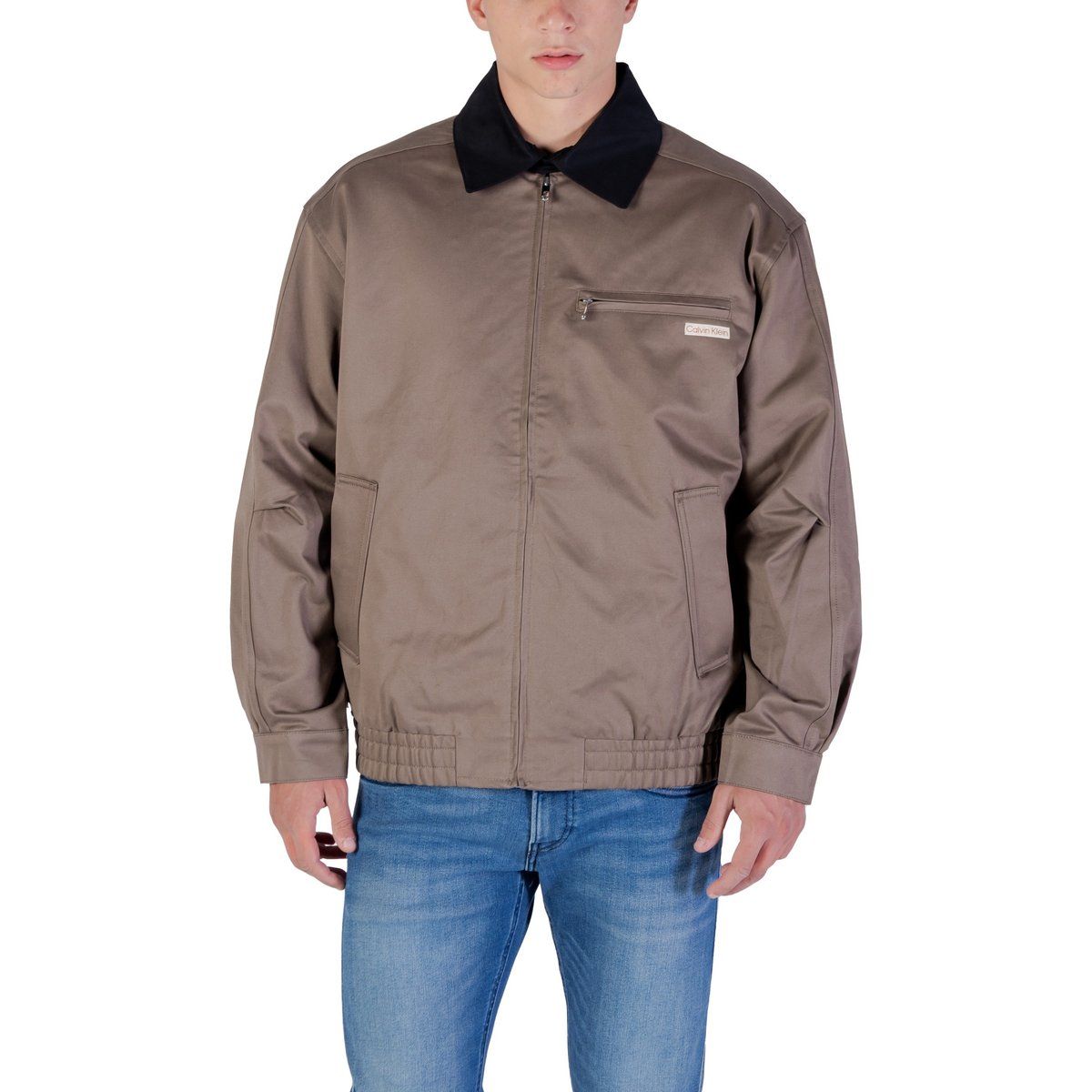 Klassische Baumwolljacke mit Reißverschluss