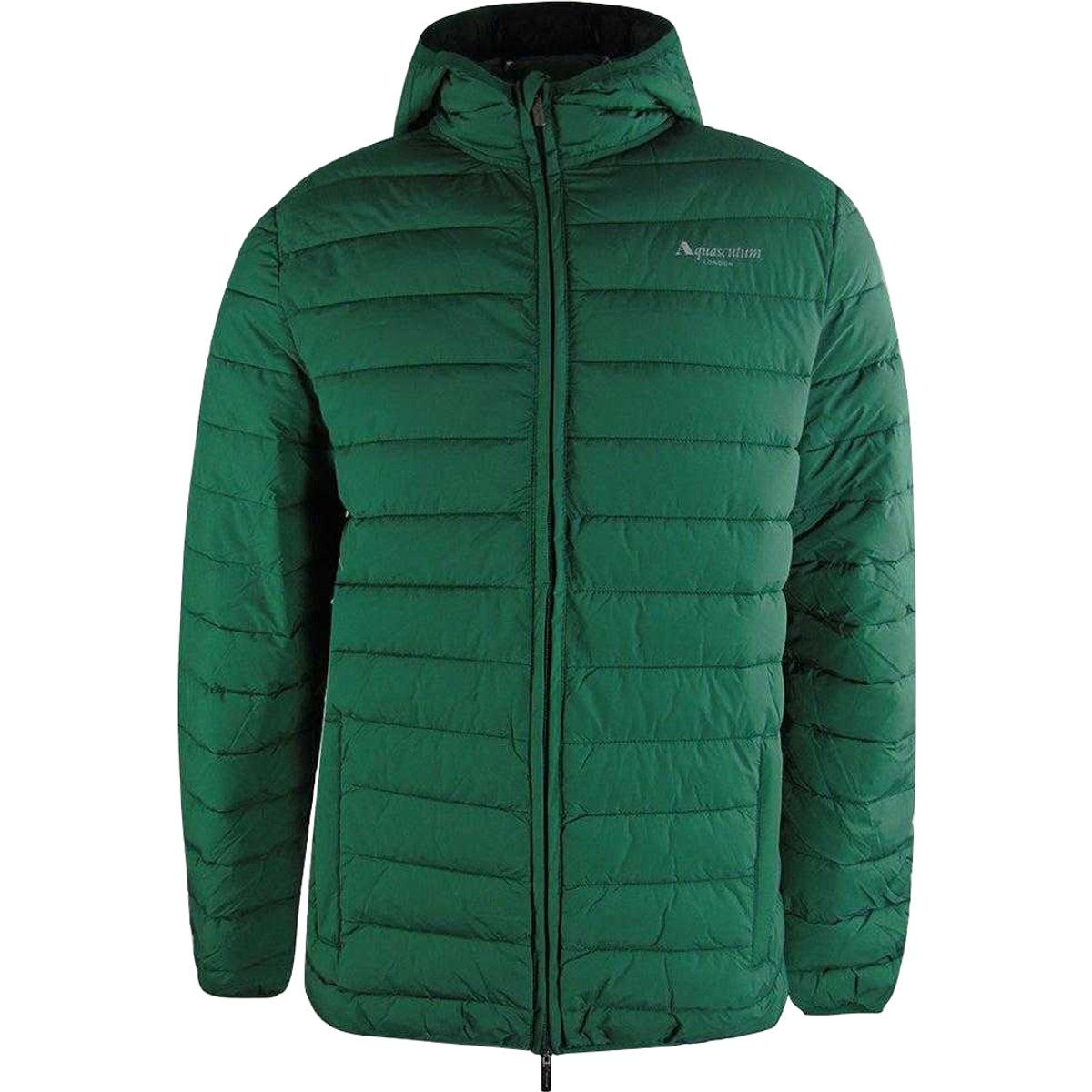 Aquascutum - Steppjacke für Herren, mit Kapuze, Aktiv (Dunkelgrün)