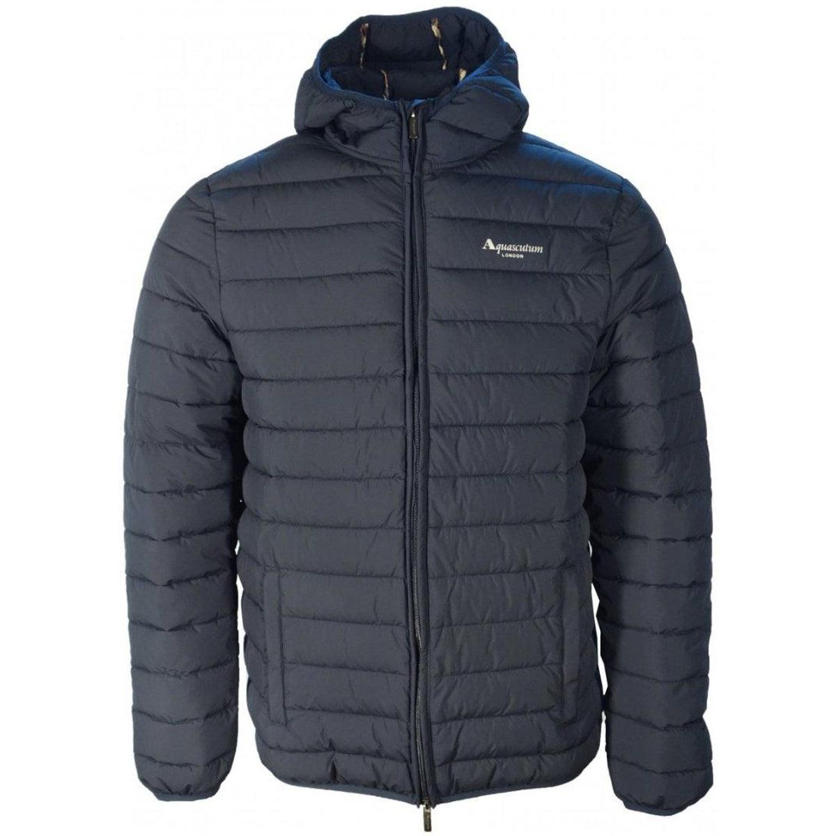 Aquascutum - Kapuzenjacke für Herren, Aktiv (Dunkles Marineblau)