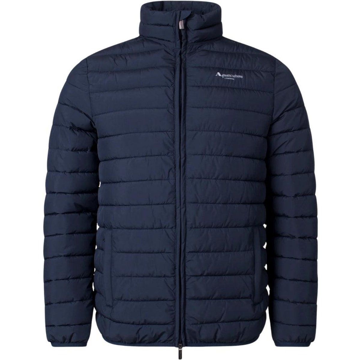 Aquascutum - Steppjacke für Herren, Stehkragen, Aktiv (Dunkles Marineblau)