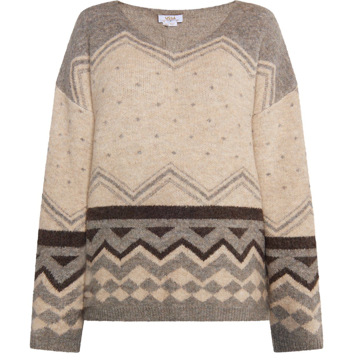 usha Zur Seite fahren Damen Beige Mehrfarbig