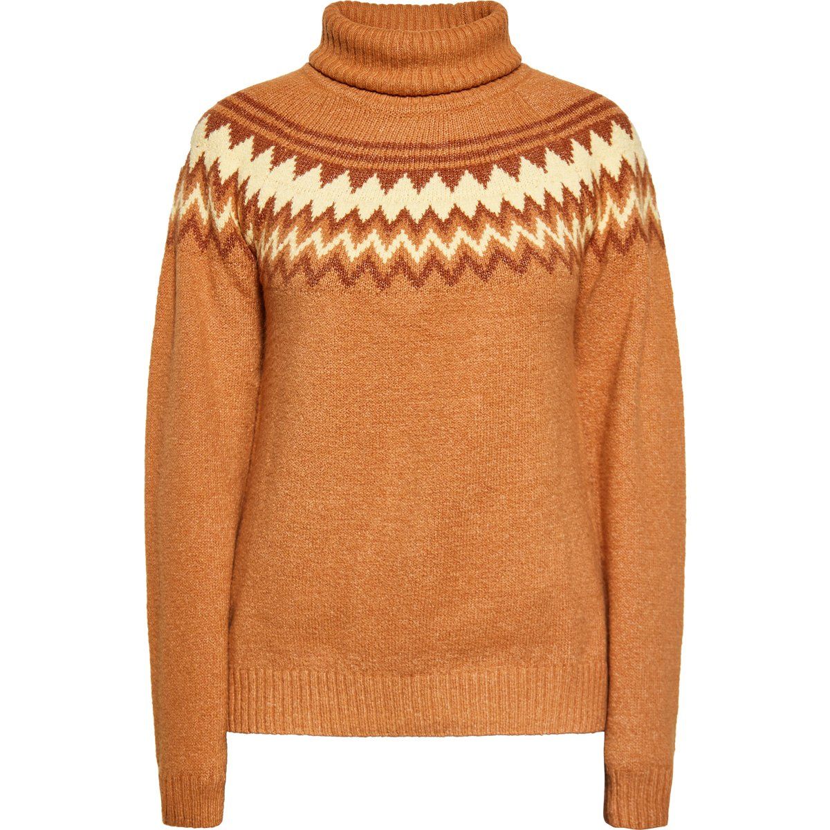 Fair Isle Rollkragen Strickpullover