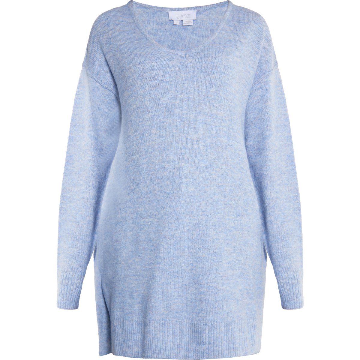 Relaxter V-Ausschnitt Strickpullover