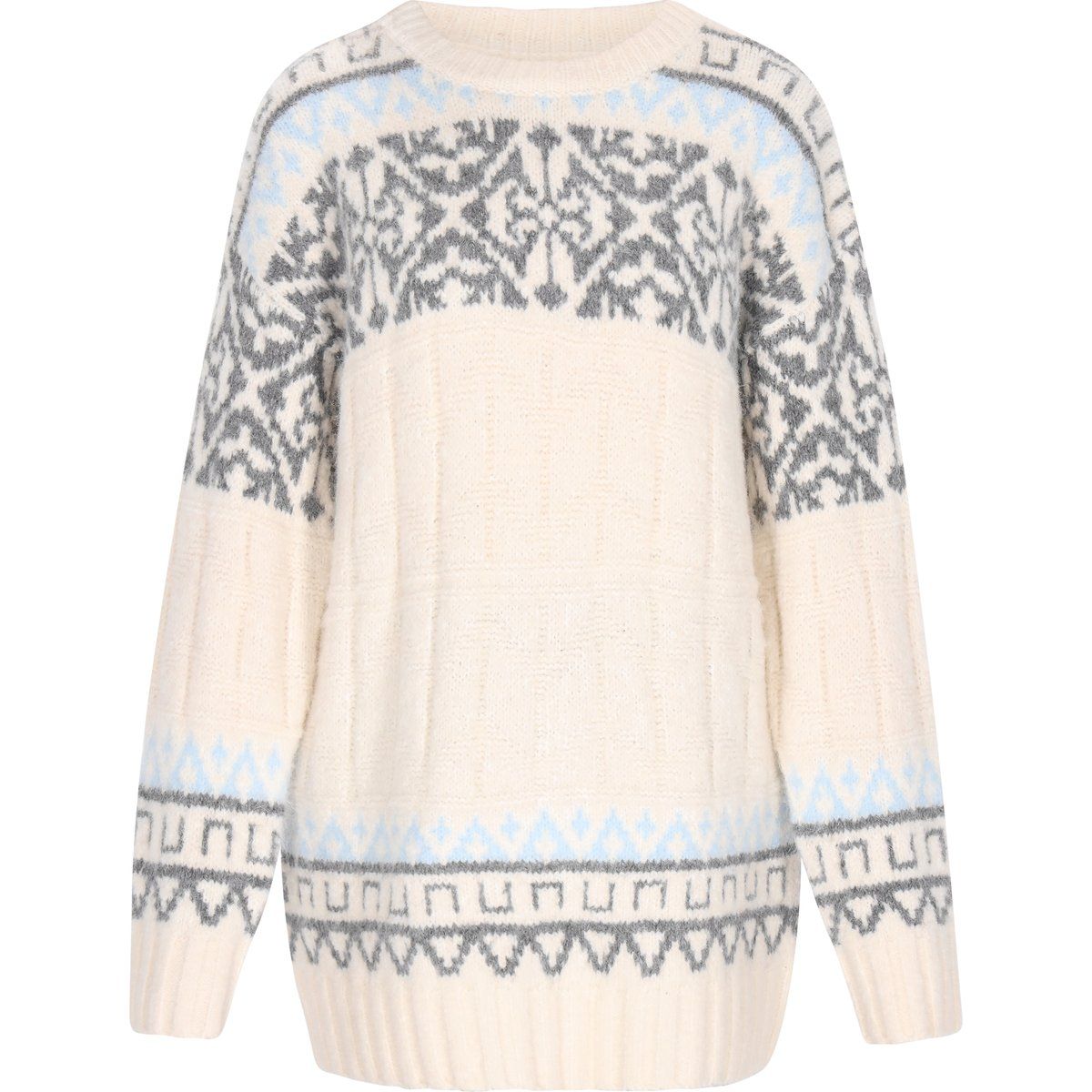 usha Pullover Frauen creme mehrfarbig