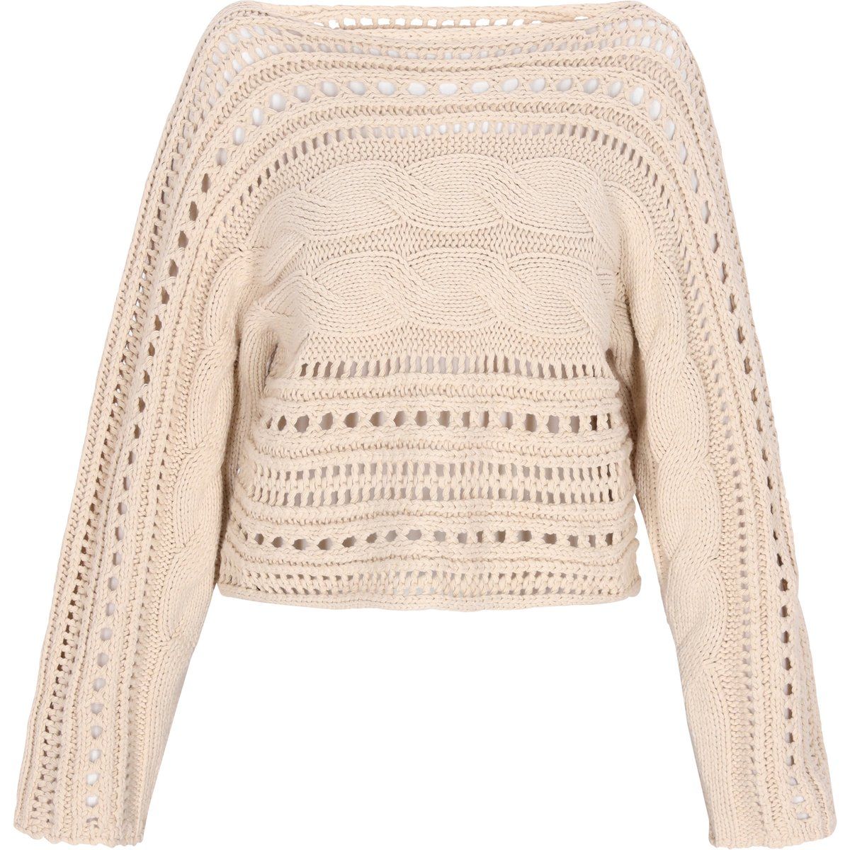 Faina Pullover Frauen Beige Creme
