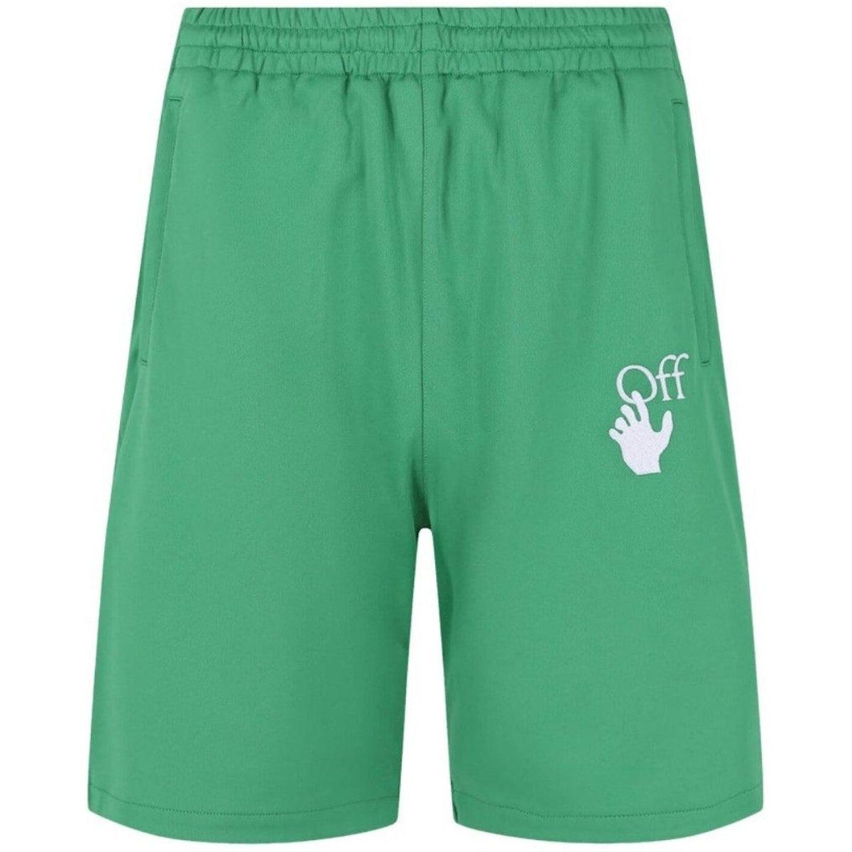 Off-White - "Hands Off" Sweat-Shorts für Herren (Grün)
