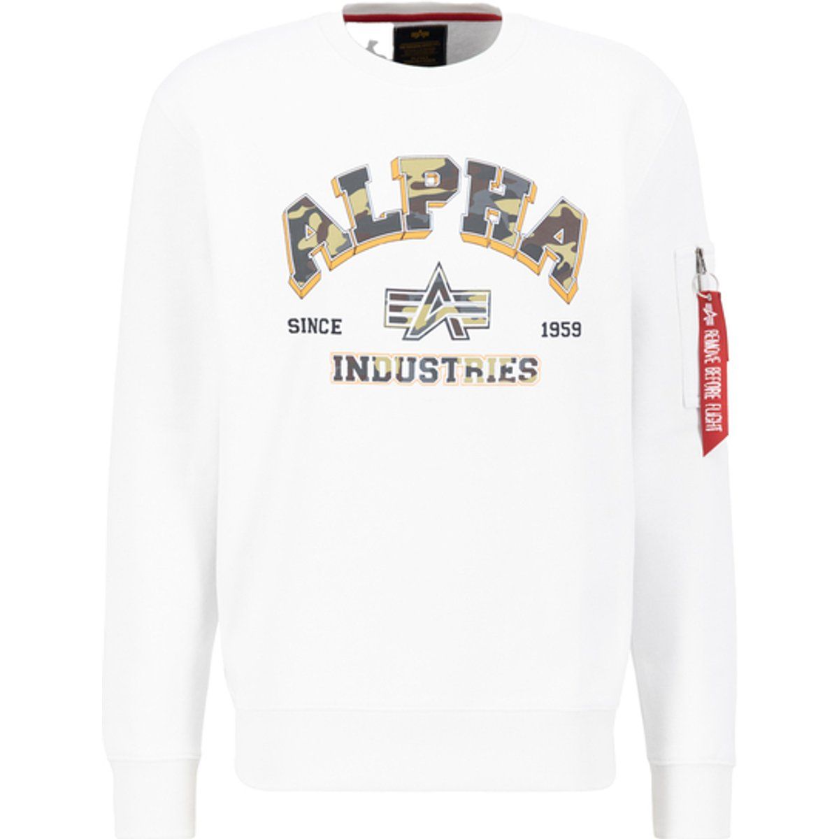 Grafisches Sweatshirt mit Camouflage-Print
