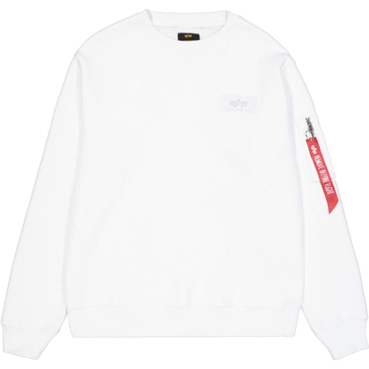 Minimalistisches Rundhals-Sweatshirt mit Tasche