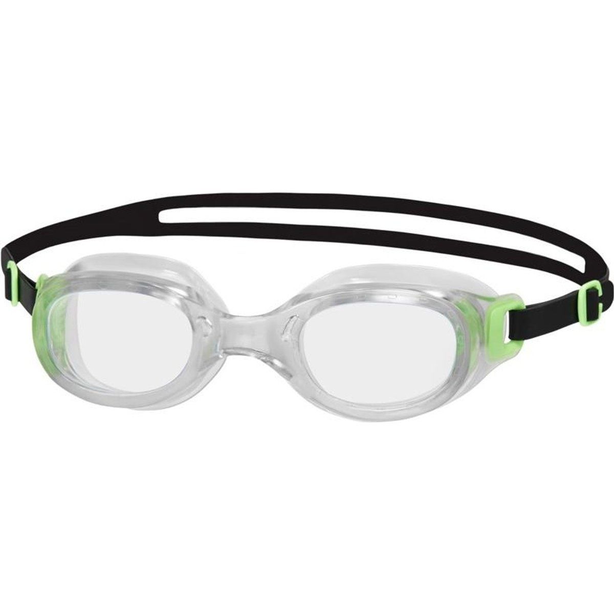 Klassische Schwimmbrille mit klaren Gläsern