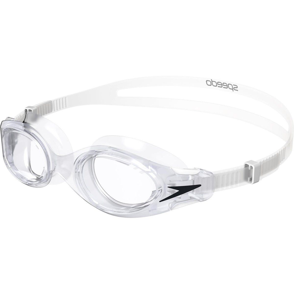 Schwimmbrille mit klaren Gläsern