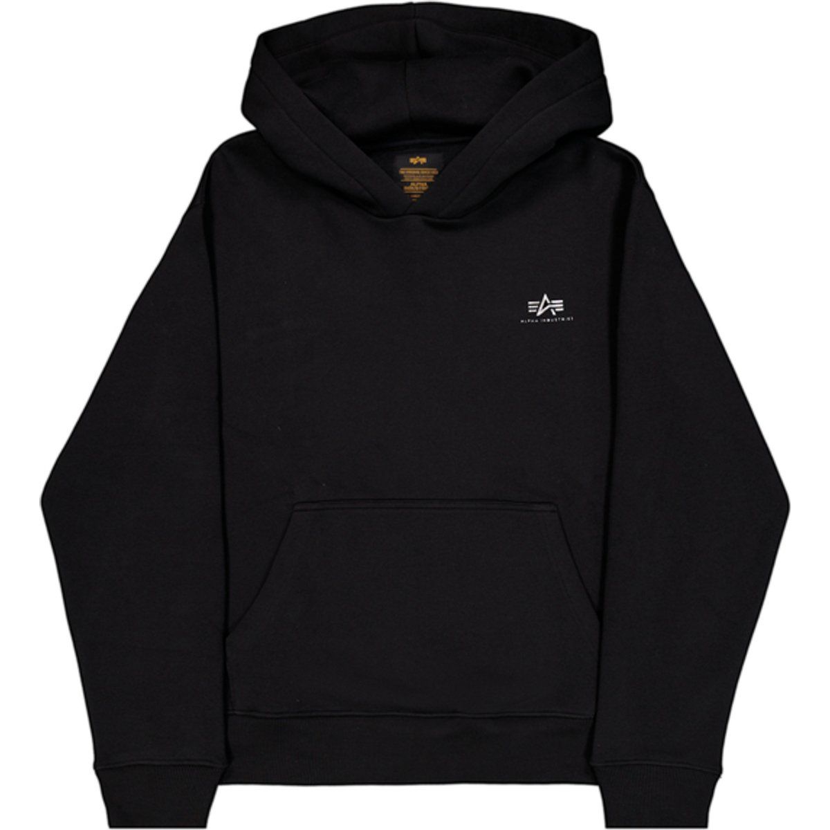 Basic Kapuzenpullover mit kleinem Logo