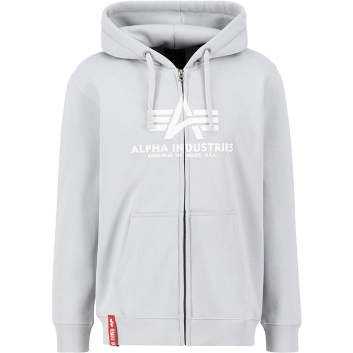 Basic Kapuzenpullover mit großem Logo
