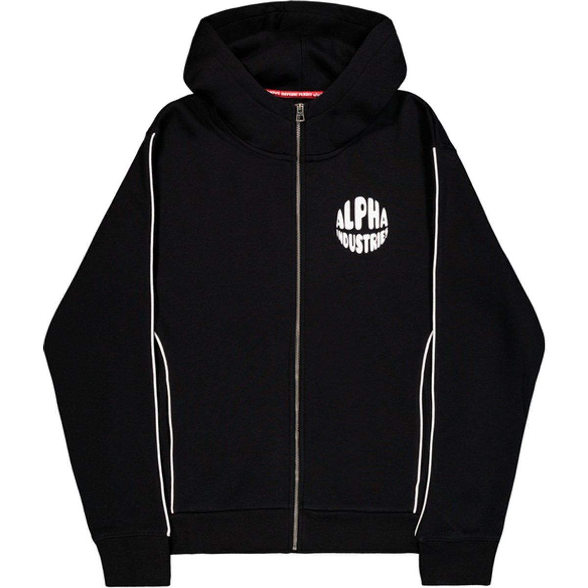 Sportlicher Logo-Hoodie mit Reißverschluss