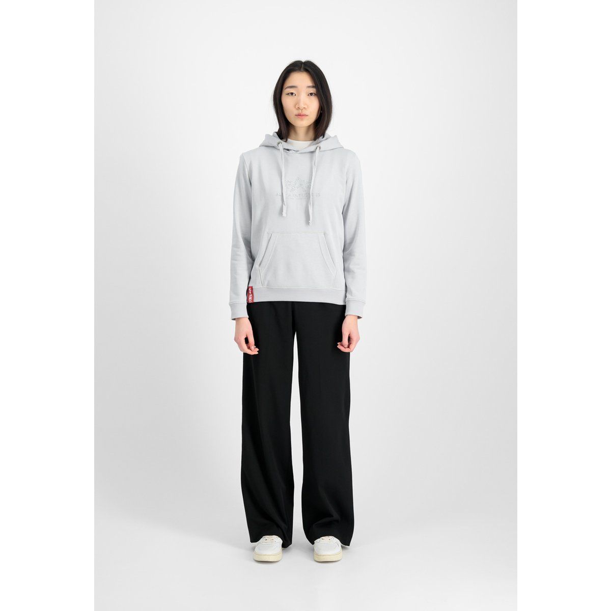 Basic Glitter Logo Kapuzenpullover für Damen