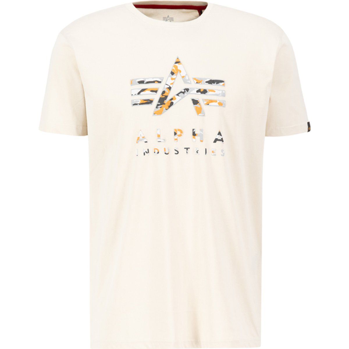 T-Shirt mit Camouflage-Print und Rundhalsausschnitt