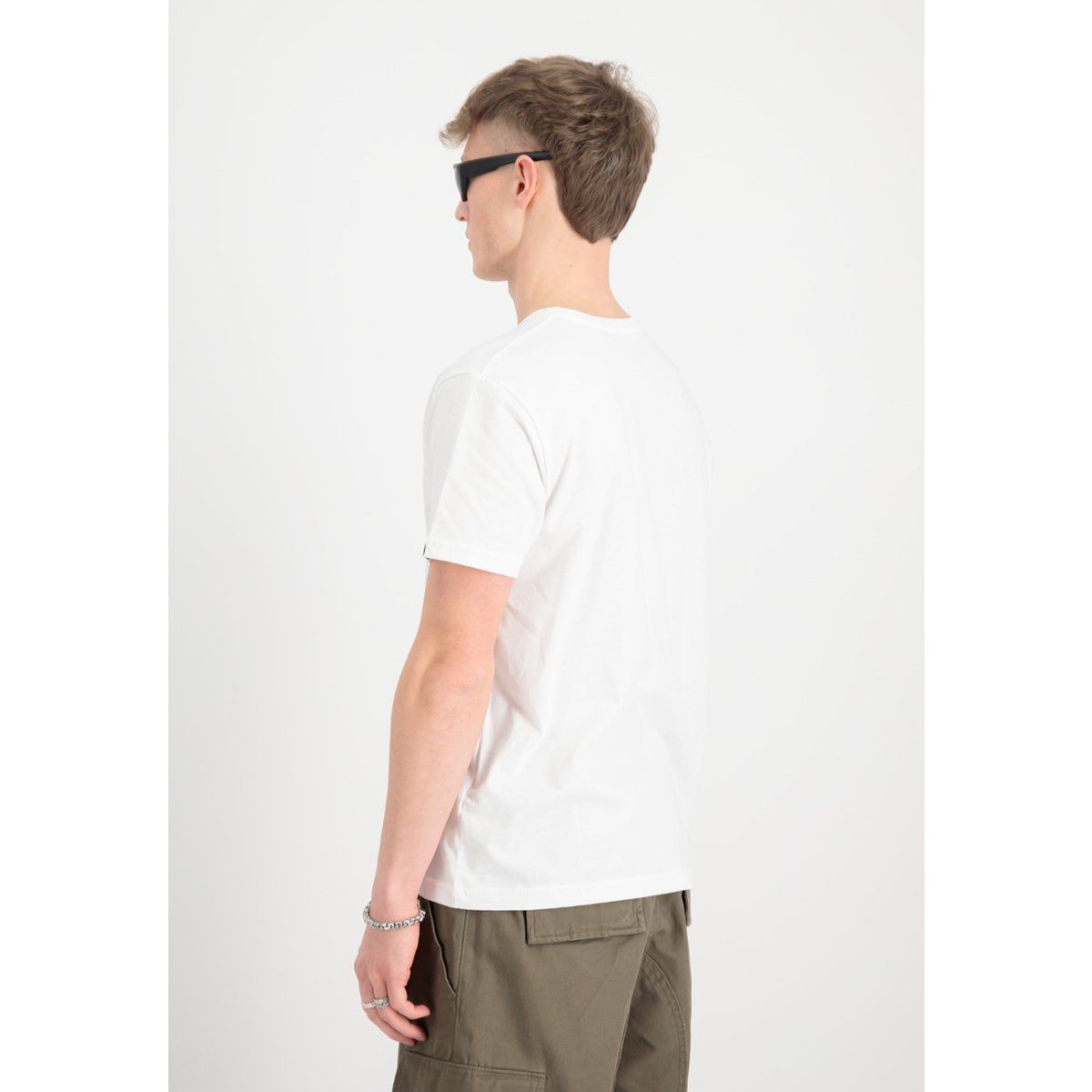 Klassisches Kurzarm-T-Shirt mit Rundhalsausschnitt