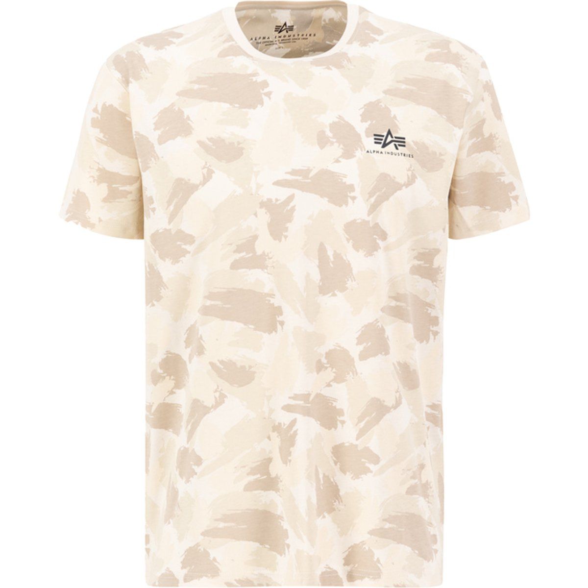 Kurzärmeliges T-Shirt mit Camouflage-Print